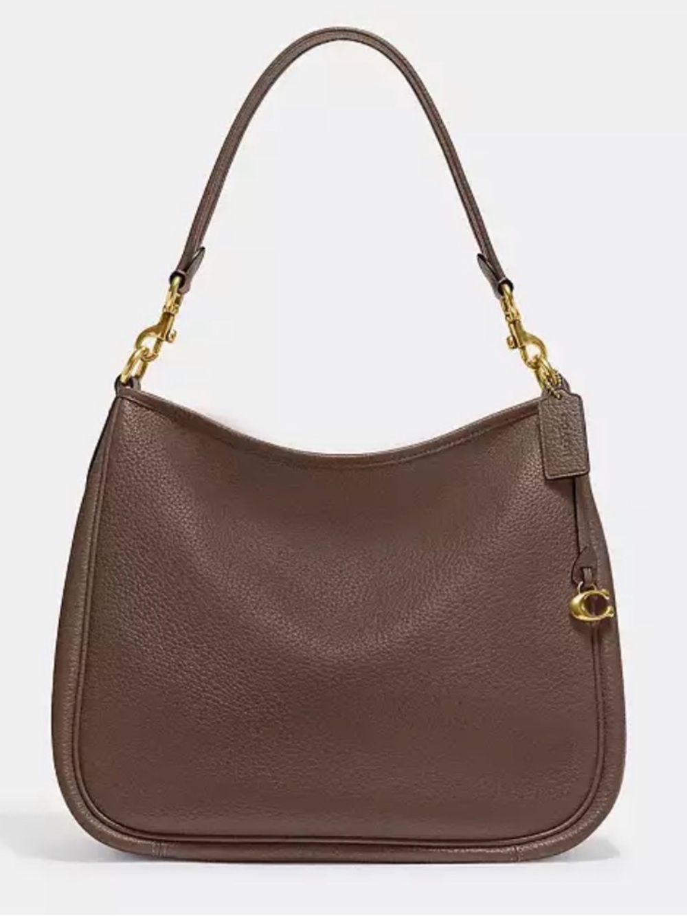 Coach Cary Soft Pebbled Leather Shoulder Bag in Dark Stone NWT, retails $395 - Picture 4 of 15